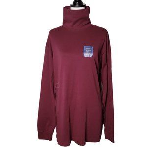 NWT Croft & Barrow Burgundy Turtleneck Top - Size XXL